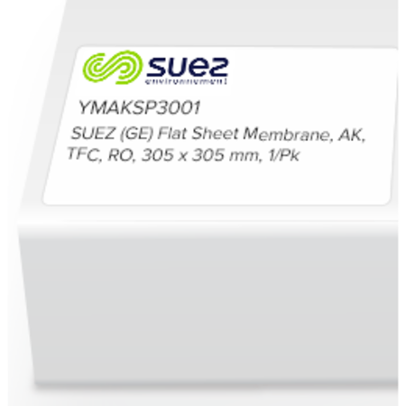 STERLITECH SUEZ (GE) Flat Sheet Membrane, AK, PA-TFC, RO, 305 x 305mm, 1/Pk 1206374